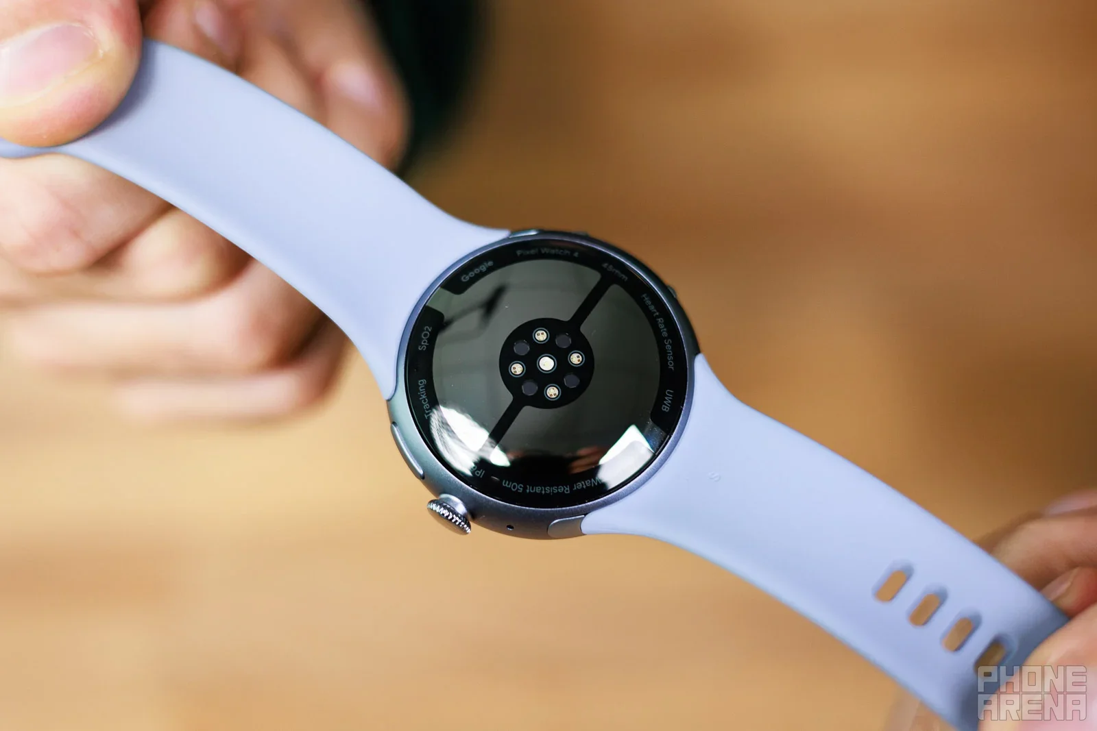 Closeup of a watch.