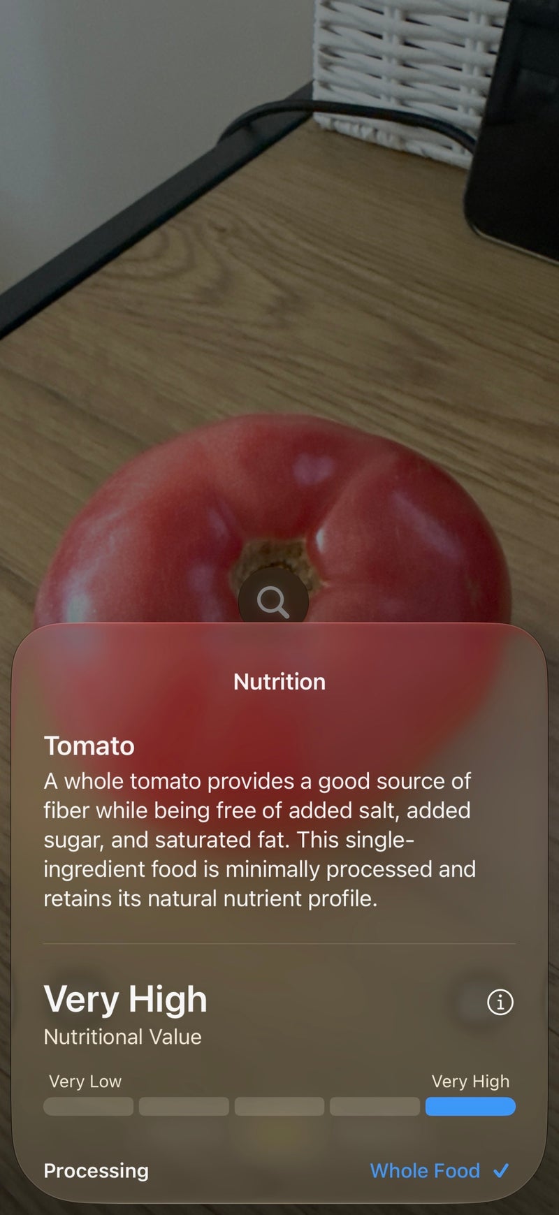 I'll skip the crackers and eat that whole tomato instead, thanks Siri!