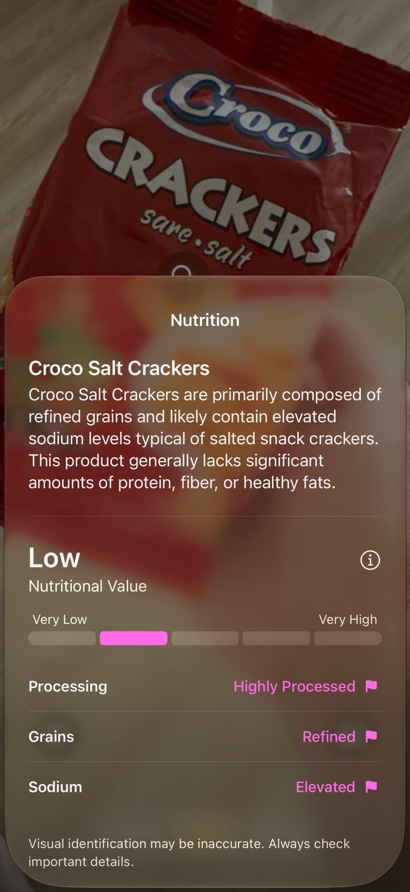 I'll skip the crackers and eat that whole tomato instead, thanks Siri!