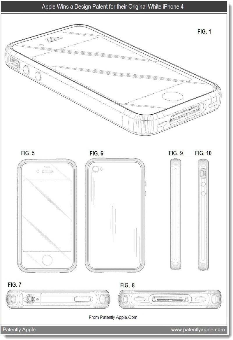 Apple received 10 design patents from the USPTO on Tuesday - Apple granted 10 patents for design