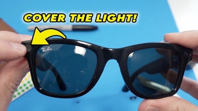 There are YouTube tutorials showing you how to cover the capture LED. | Image by Tricks Tips Fix - Meta is threatening to kill your smart glasses if you act like you own the hardware