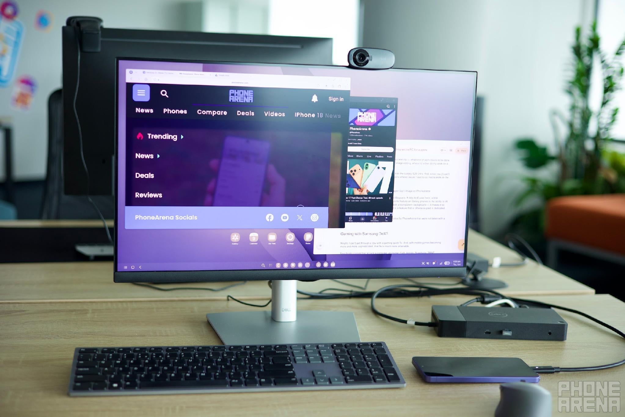 As long as you have a setup, you have a machine to run it | Image by PhoneArena - How the Samsung Galaxy S26 replaced my entire PC for a week