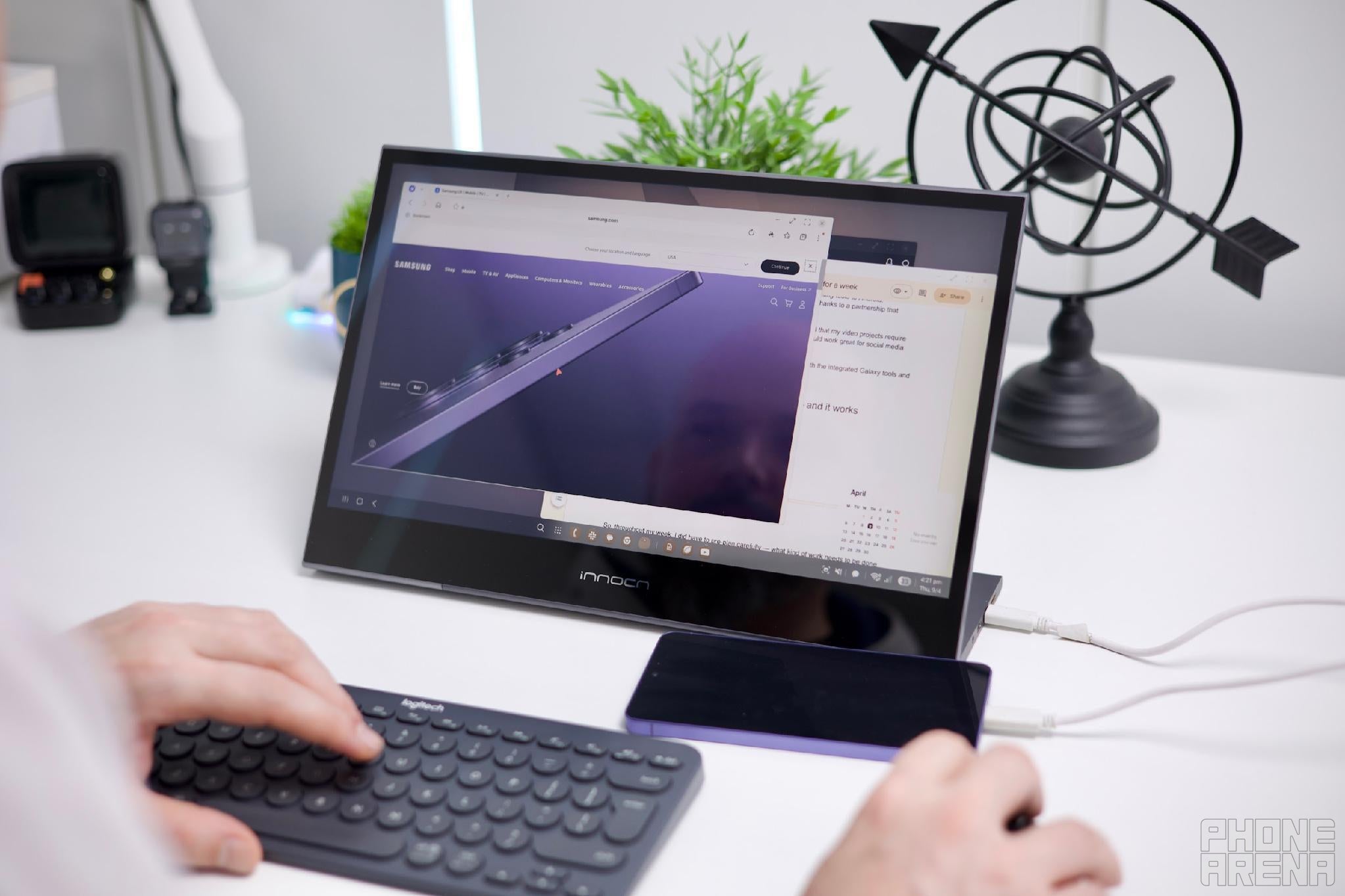 DeX giving me the full Desktop Experience | Image by PhoneArena - How the Samsung Galaxy S26 replaced my entire PC for a week