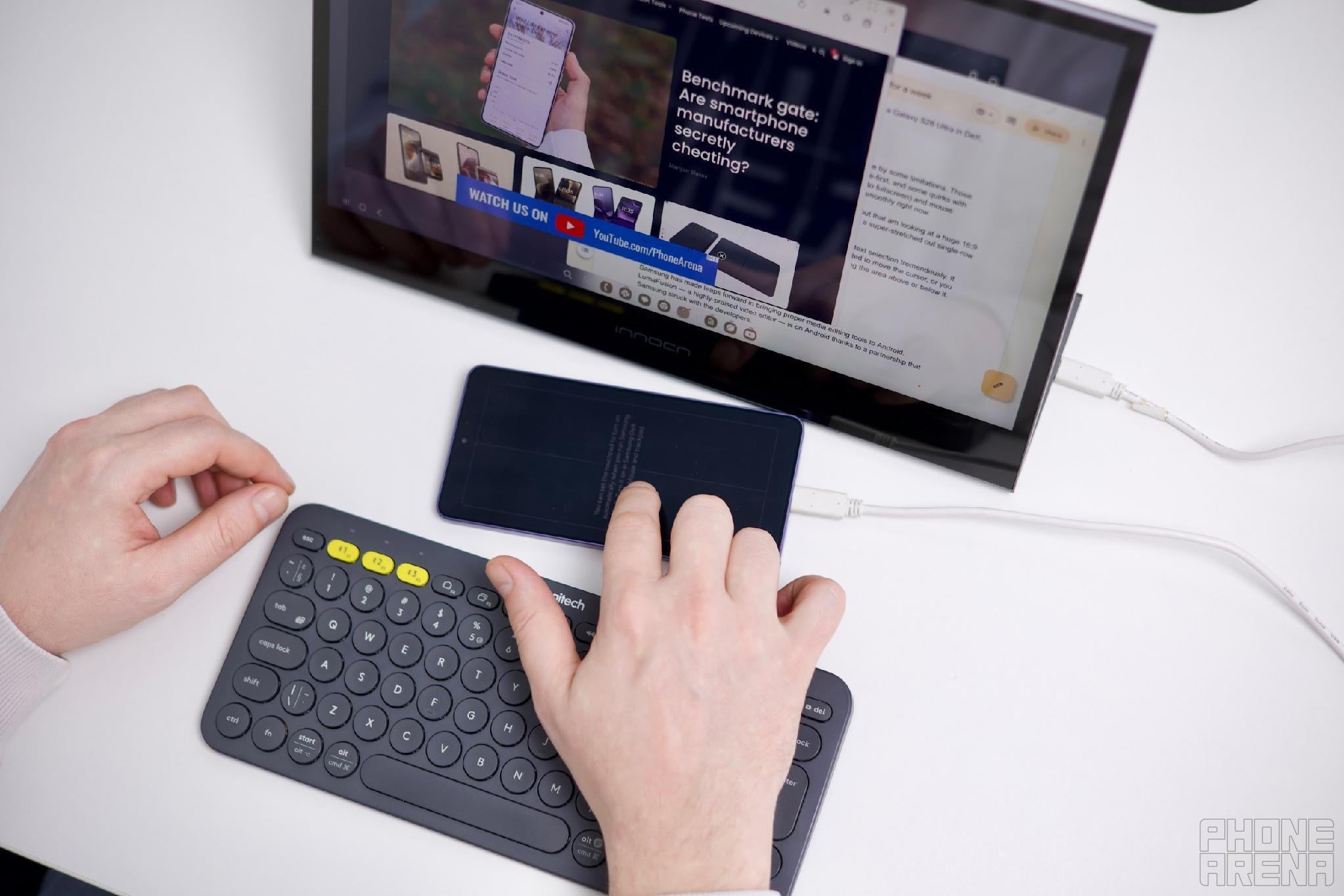 Fits in any bag | Image by PhoneArena - How the Samsung Galaxy S26 replaced my entire PC for a week