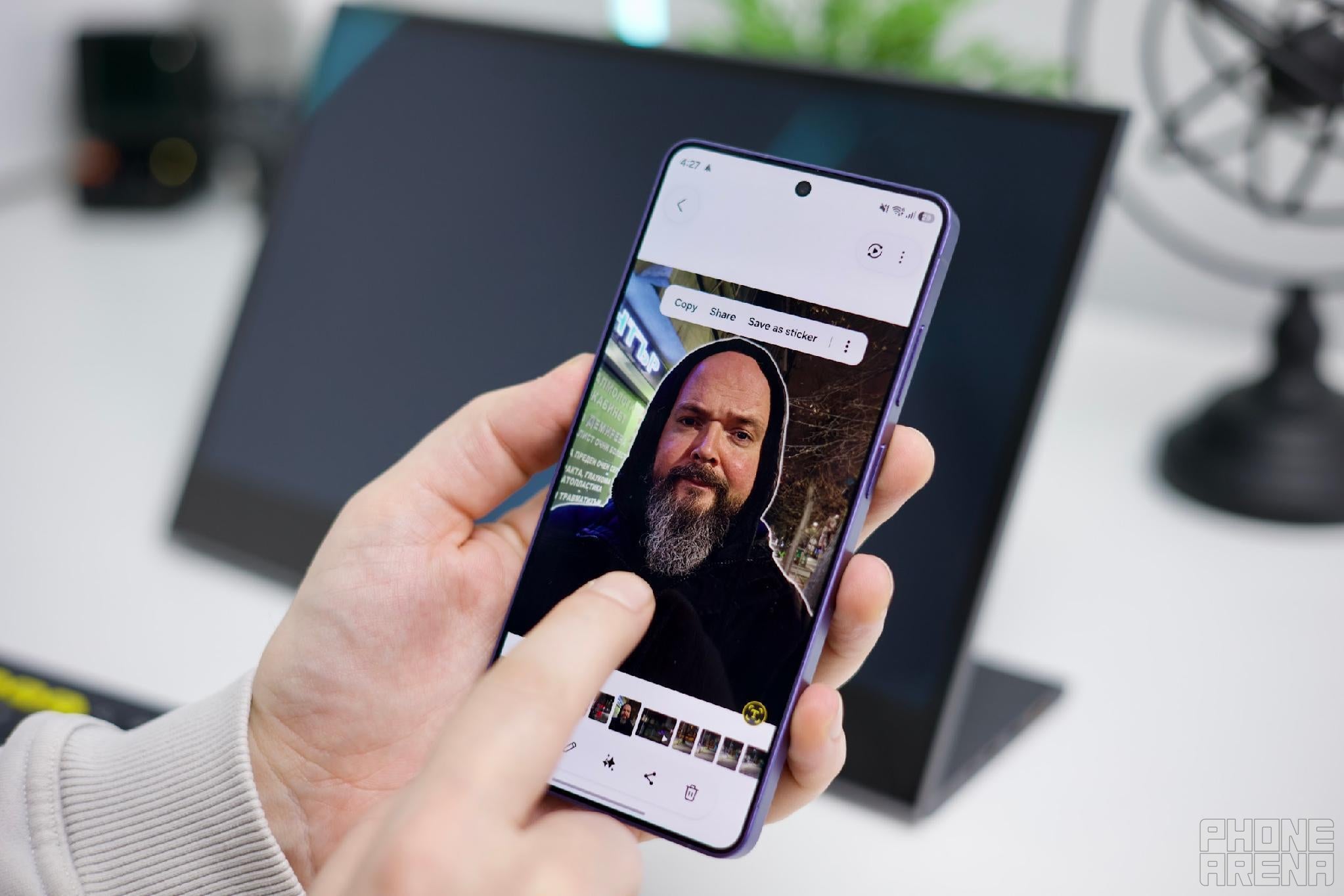 Remove the background, make a thumbnail super-fast | Image by PhoneArena - How the Samsung Galaxy S26 replaced my entire PC for a week