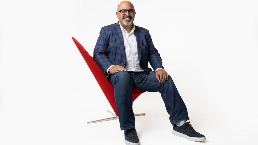 Portrait of a sitting man.