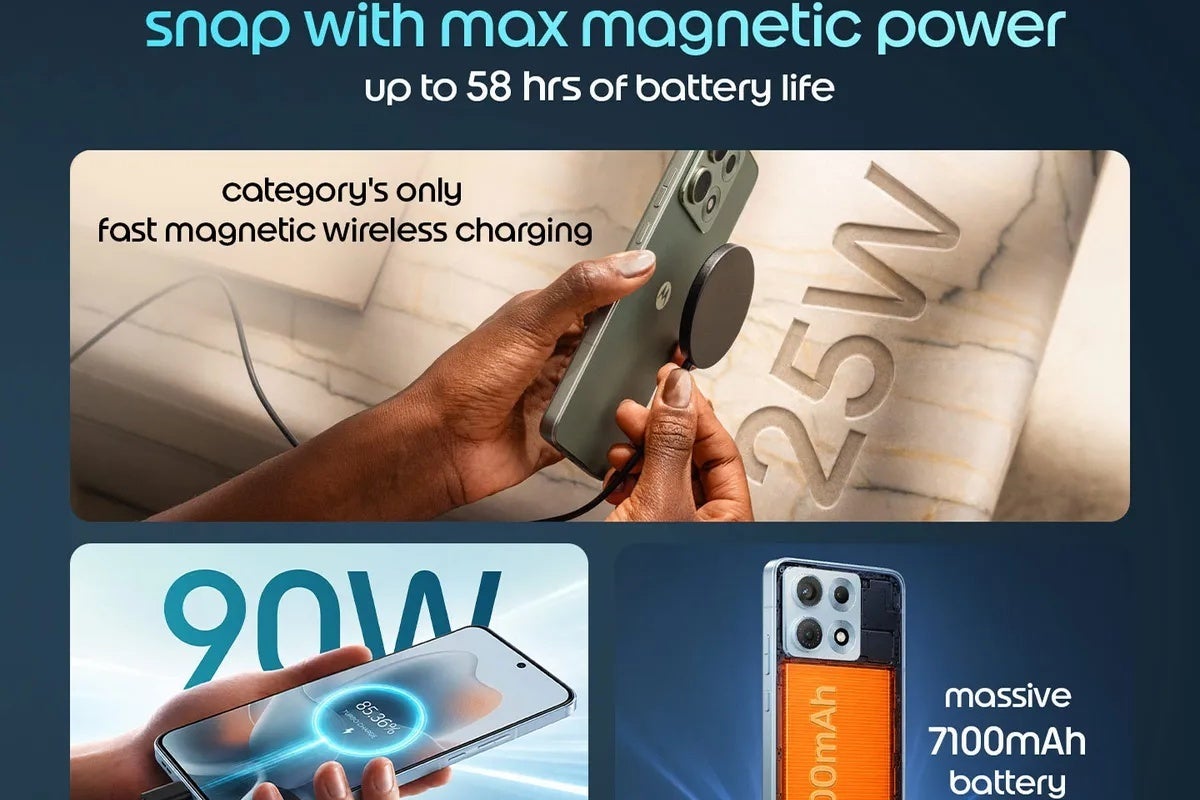 Motorola Edge 70 Max battery size and charging support
