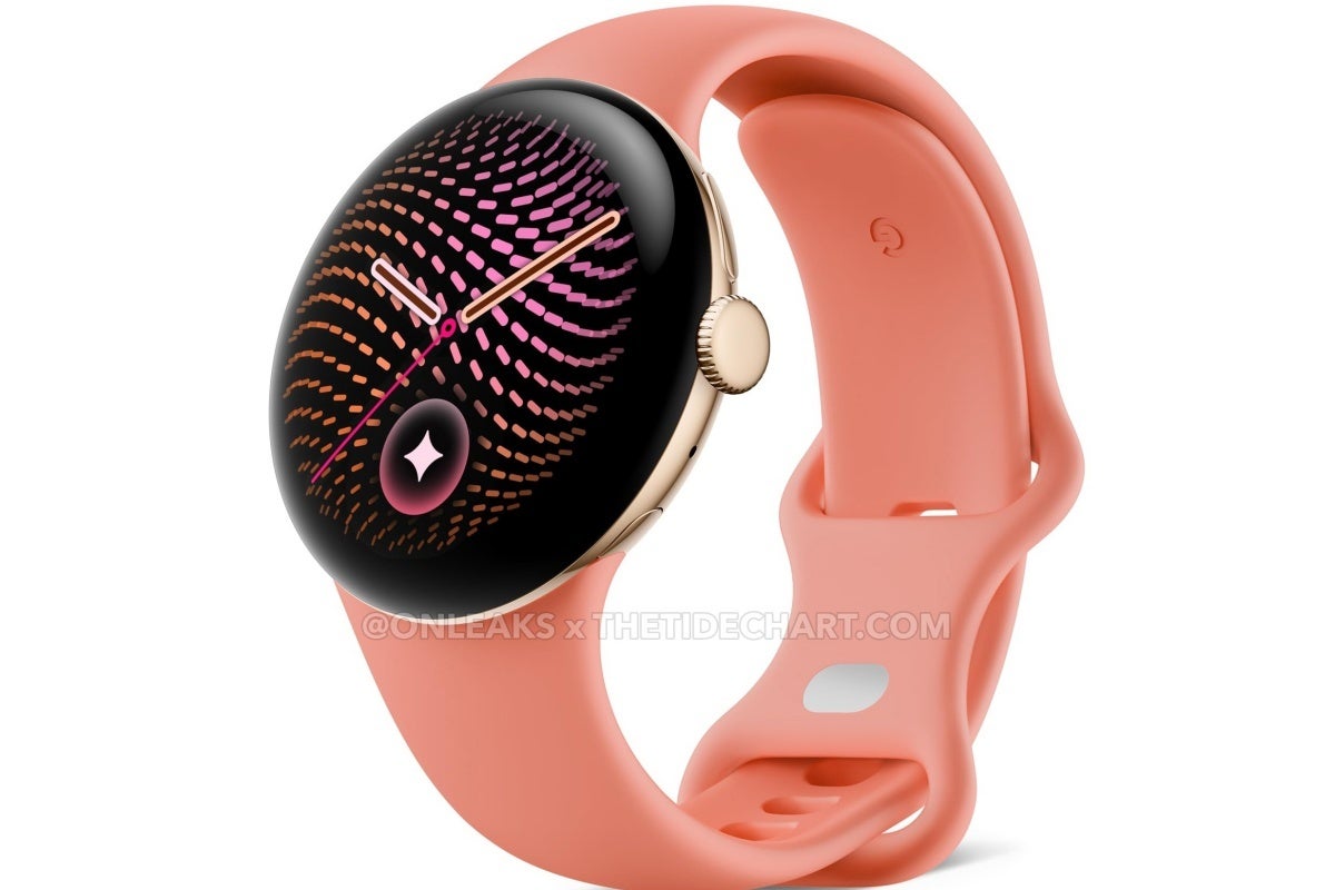 Leaked Google Pixel Watch 5 image in Warm Gold color