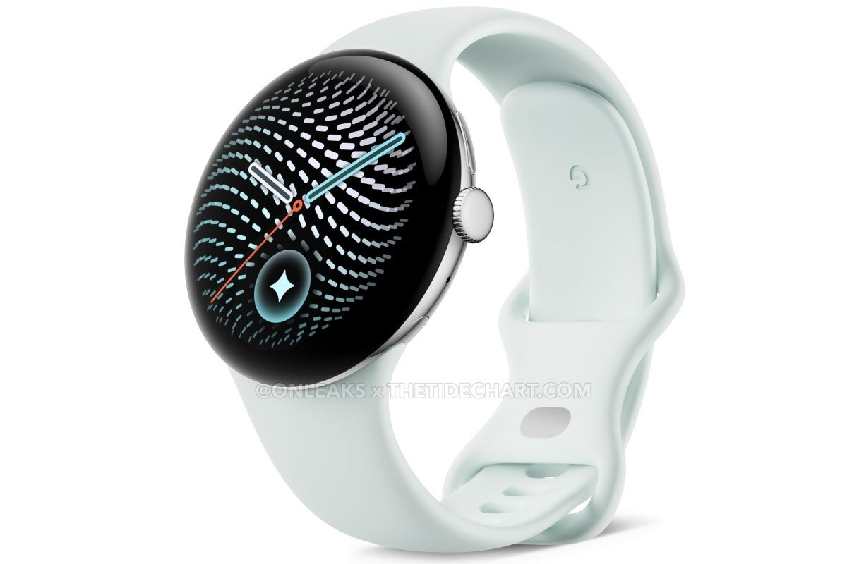 Leaked Google Pixel Watch 5 image in Natural Silver color