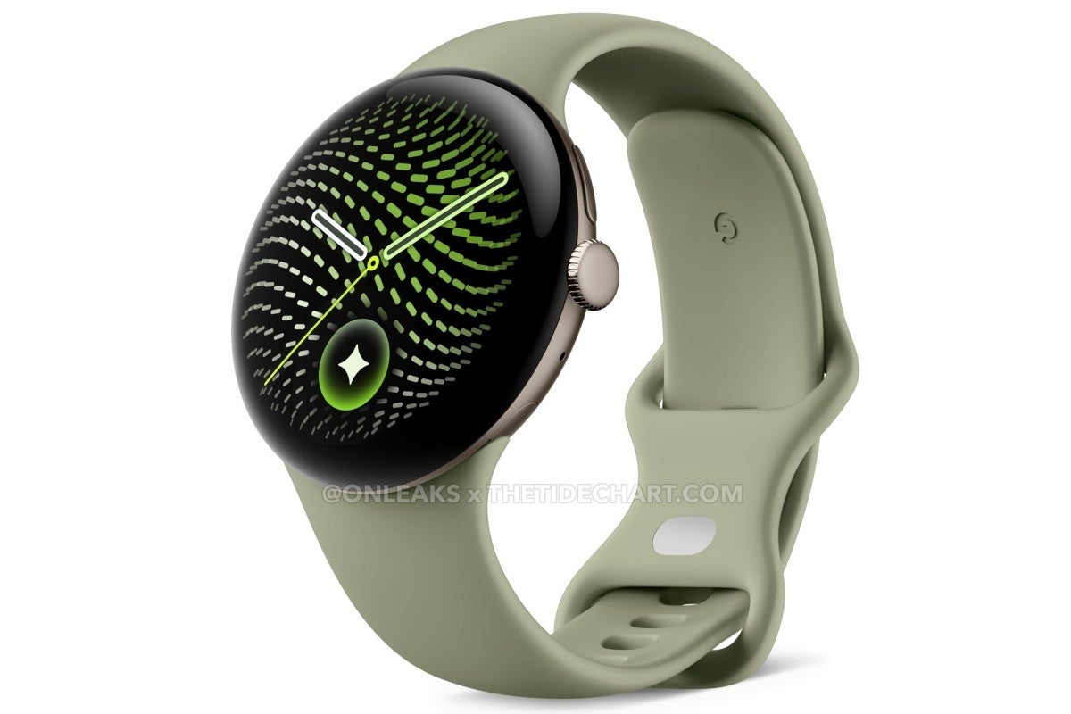 Leaked Google Pixel Watch 5 image in Pyrite color