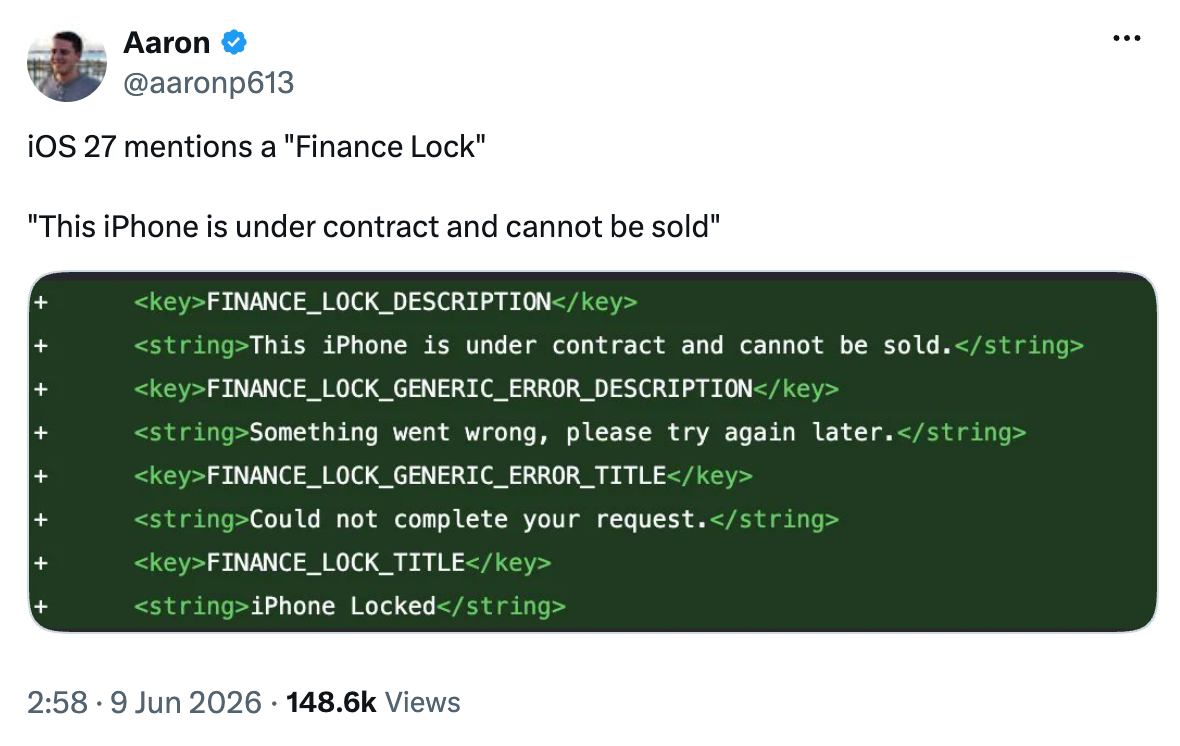 apple locking T-Mobile Verizon devices