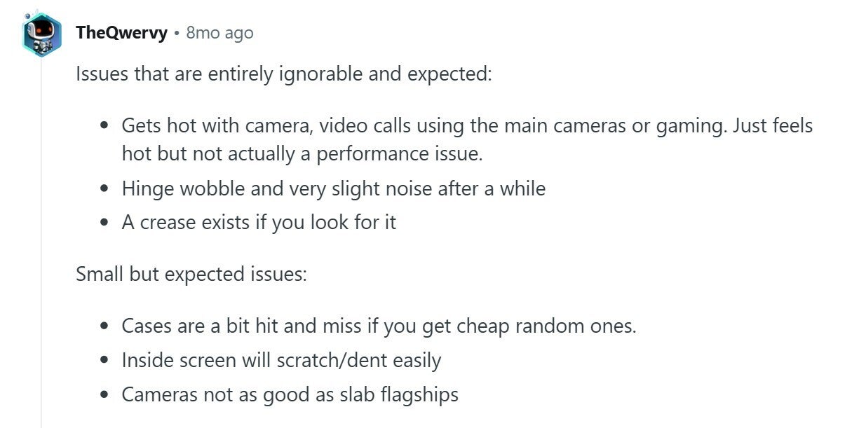 Issues users have with the Galaxy Z Flip 7.
