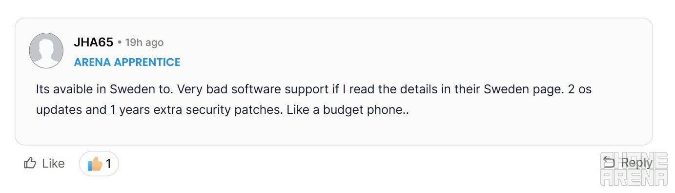 Comment about the terrible software policy of Moto Edge 70 Max.