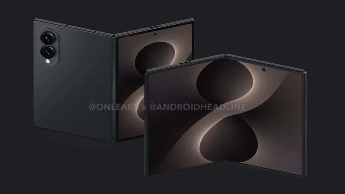 Leaked render of the Galaxy Z Fold 8 (Wide). | Image by Android Headlines - Galaxy Unpacked 2026 is days away: how to watch and what to expect from the Fold 8, Flip 8 and more