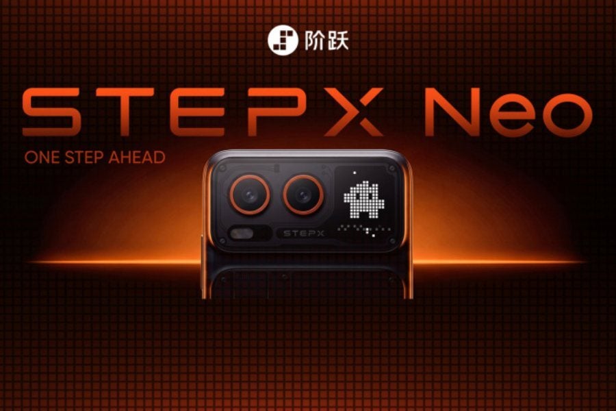 StepX Neo phone in a poster.
