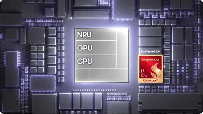 Galaxy Z Fold 8 Snapdragon 8 Elite chip graphic