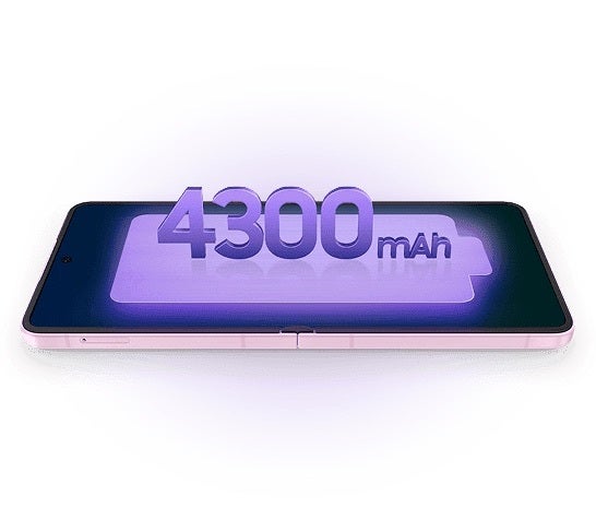 Galaxy Z Flip 8 4,300 mAh battery graphic