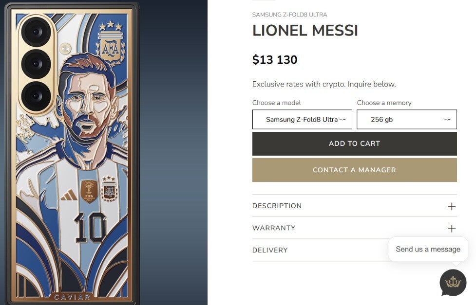 Custom Messi Galaxy Z Fold 8 Ultra.