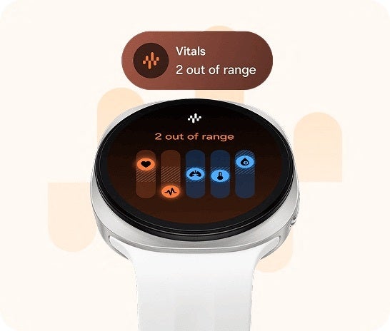 Galaxy Watch 9 Vitals health dashboard screen