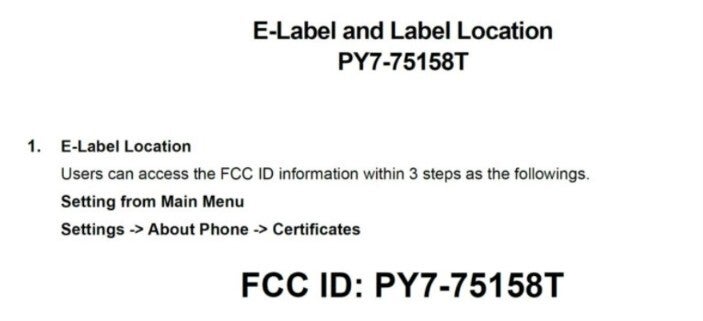 E-Label for the Sony Xperia 10 VIII.