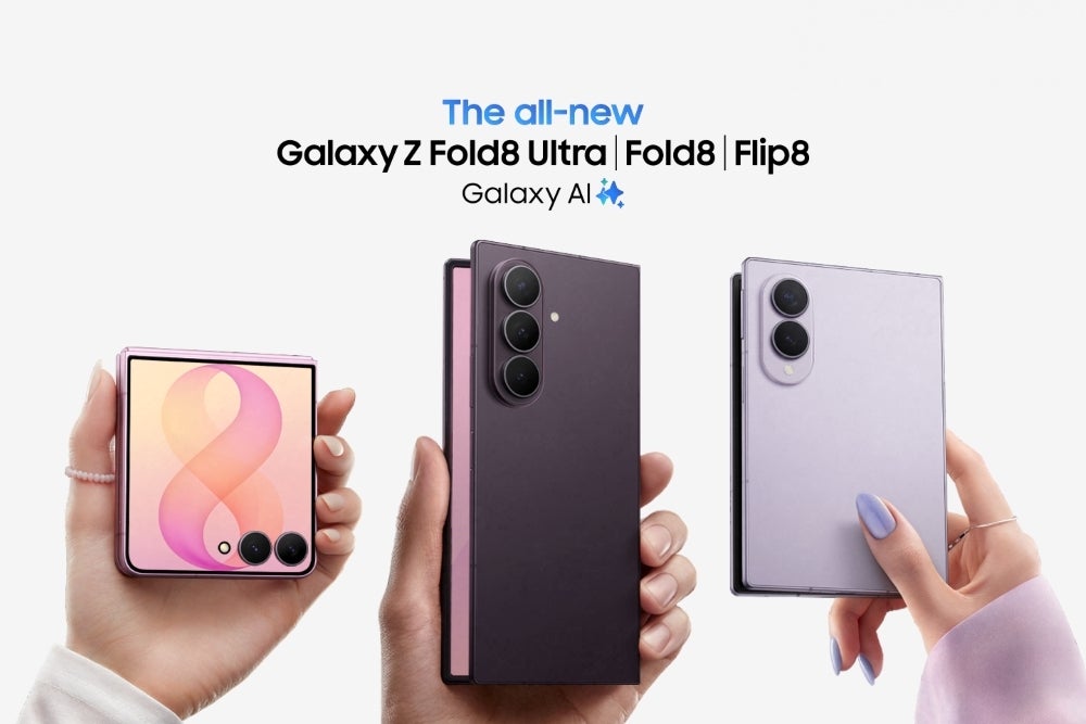Samsung's new lineup. | Image by Samsung - With Galaxy Z Fold 8 and Flip 8, Samsung foldables are feeling more like laptops