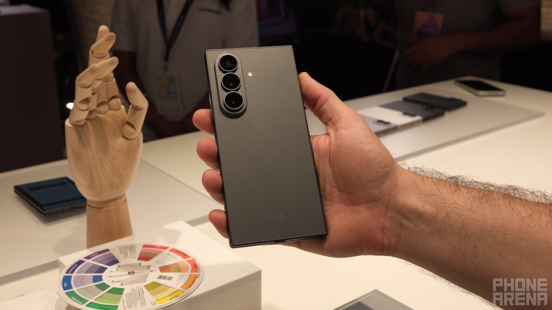 Galaxy Z Fold 8 Ultra in Graphite. | Image by PhoneArena - Galaxy Z Fold 8 Ultra, Z Fold 8, and Z Flip 8 colors: all the hues you can choose from
