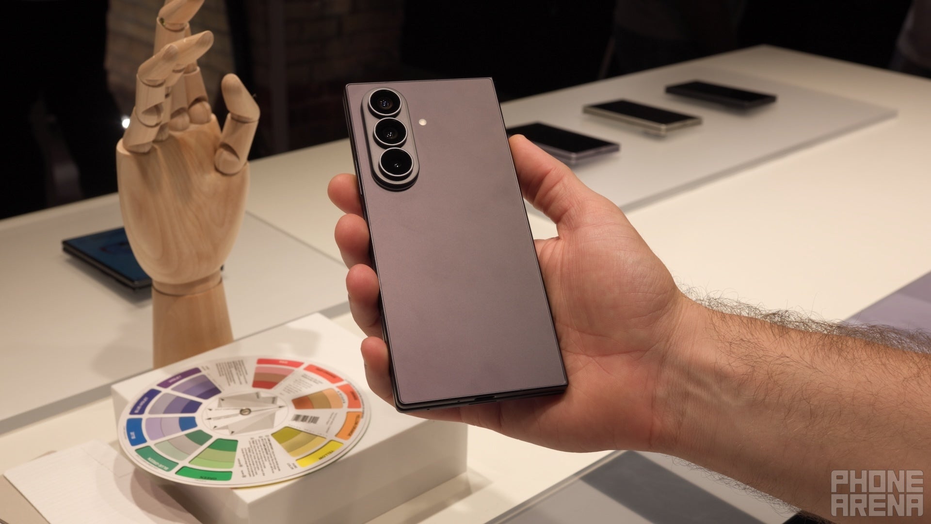 Galaxy Z Fold 8 Ultra in Violet Shadow. | Image by PhoneArena - Galaxy Z Fold 8 Ultra, Z Fold 8, and Z Flip 8 colors: all the hues you can choose from