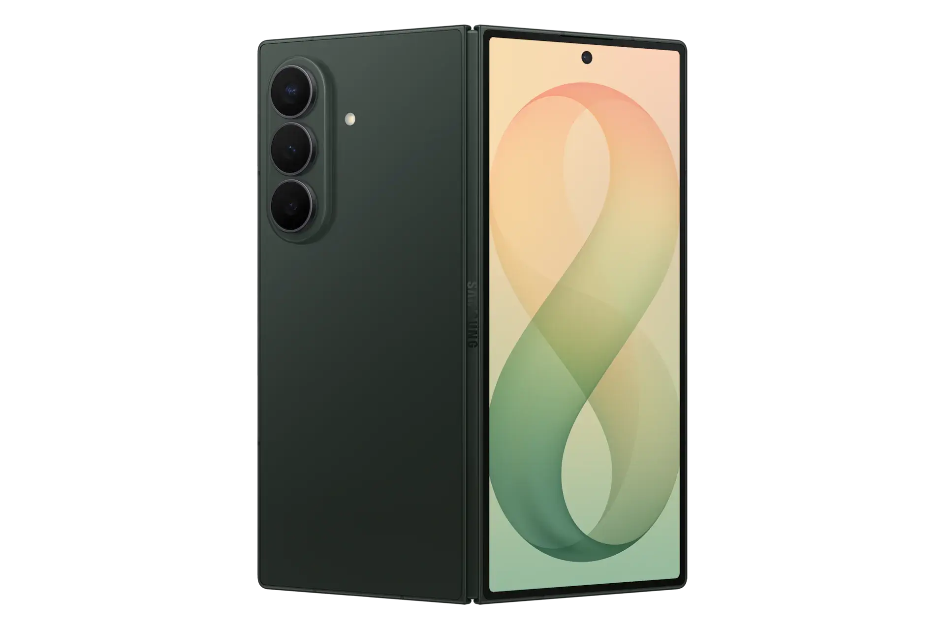 Galaxy Z Fold 8 Ultra in Green Shadow, official render. | Image by Samsung - Galaxy Z Fold 8 Ultra, Z Fold 8, and Z Flip 8 colors: all the hues you can choose from