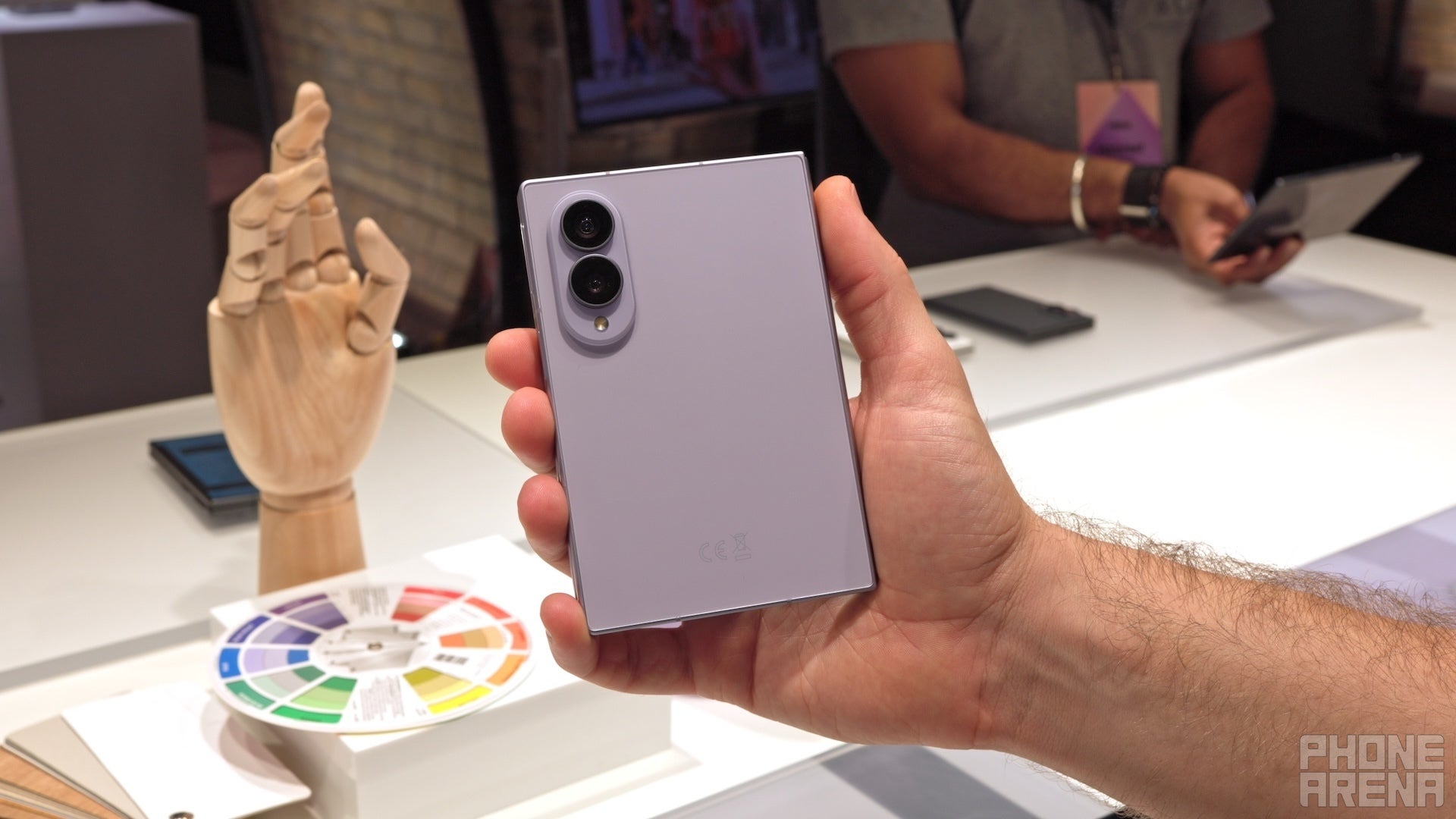 Galaxy Z fold 8 in Lavender. | Image by PhoneArena - Galaxy Z Fold 8 Ultra, Z Fold 8, and Z Flip 8 colors: all the hues you can choose from
