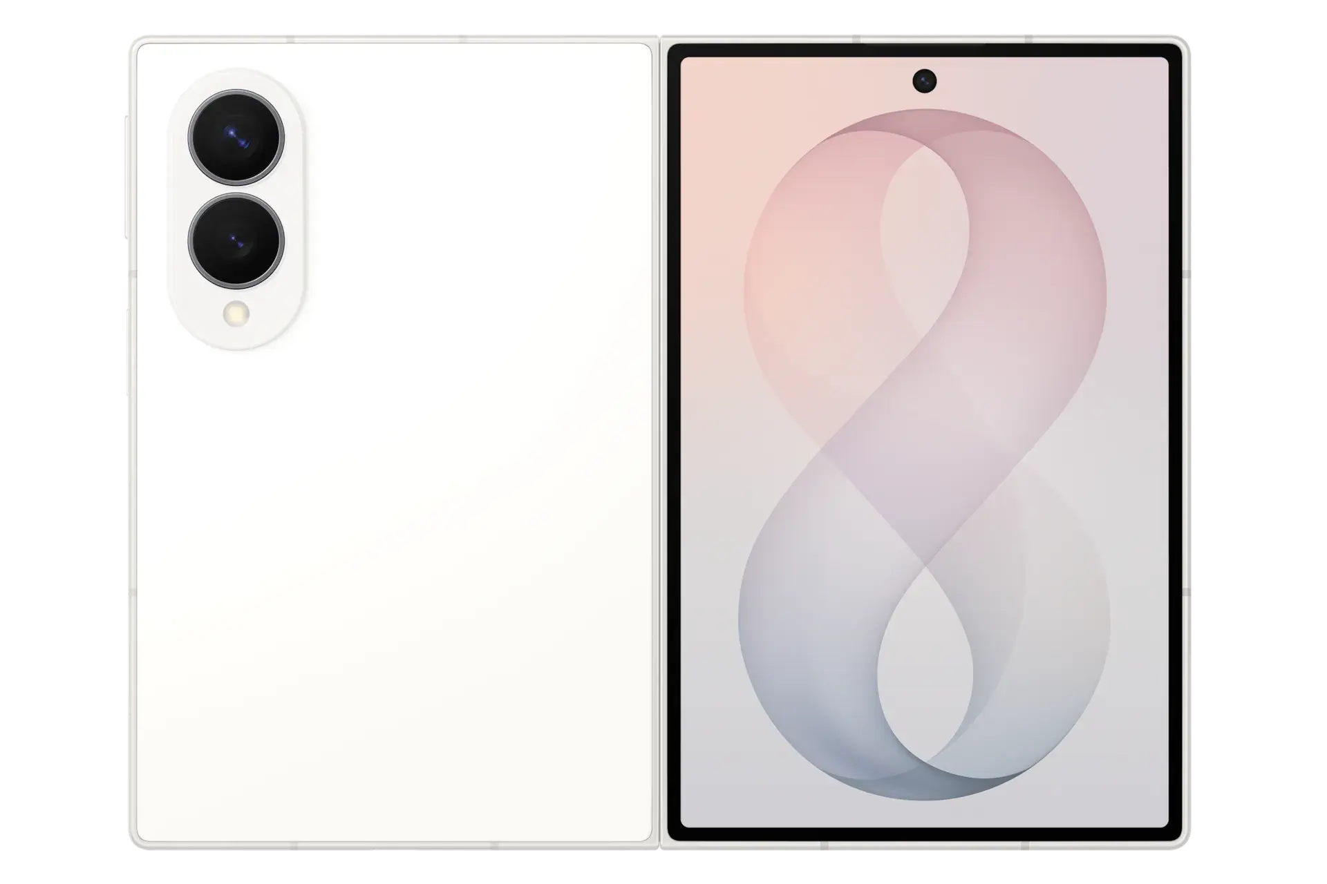Galaxy Z Fold 8 in Cream, official render. | Image by Samsung - Galaxy Z Fold 8 Ultra, Z Fold 8, and Z Flip 8 colors: all the hues you can choose from