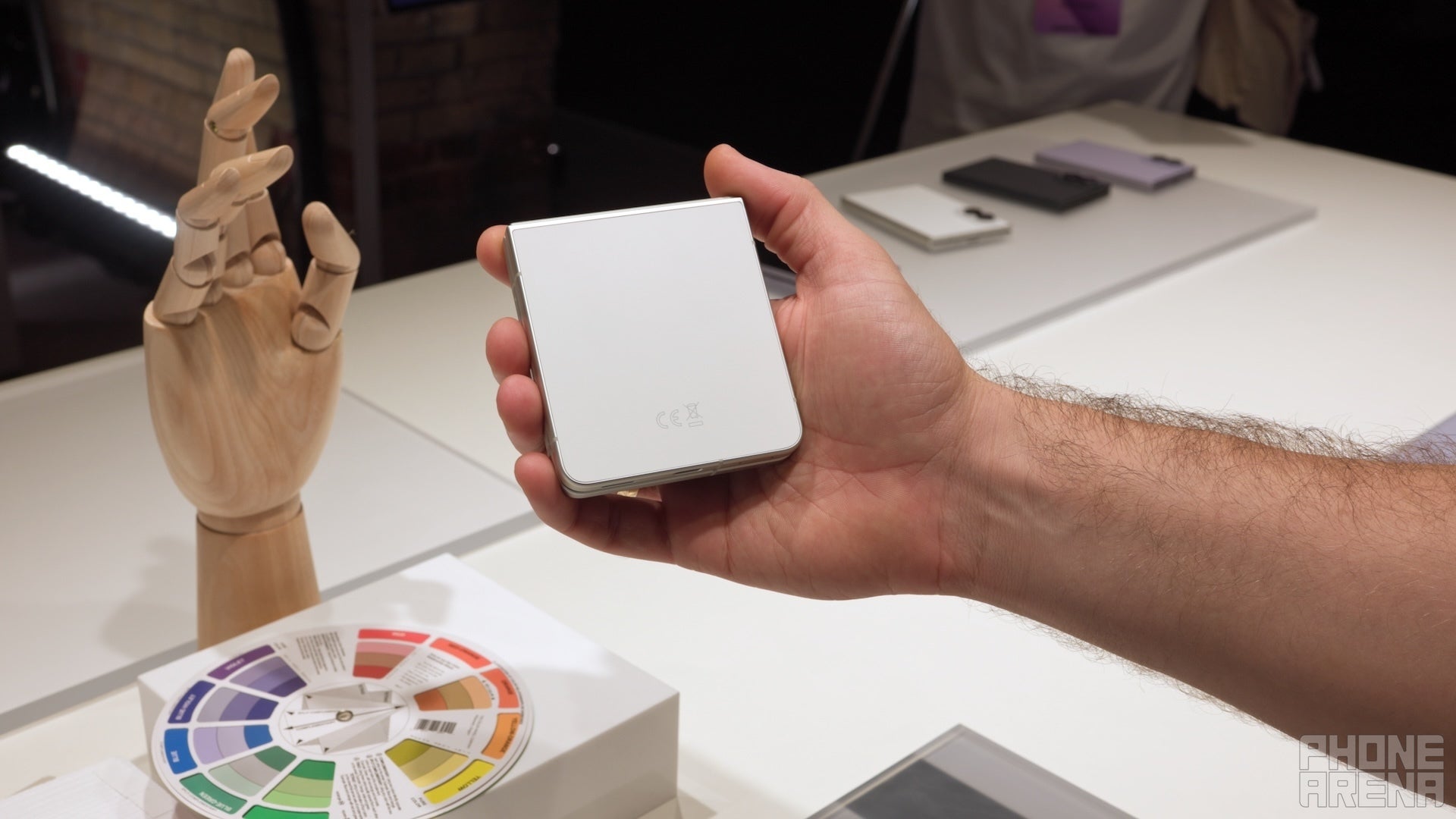 Galaxy Z Flip 8 in Cream. | Image by PhoneArena - Galaxy Z Fold 8 Ultra, Z Fold 8, and Z Flip 8 colors: all the hues you can choose from