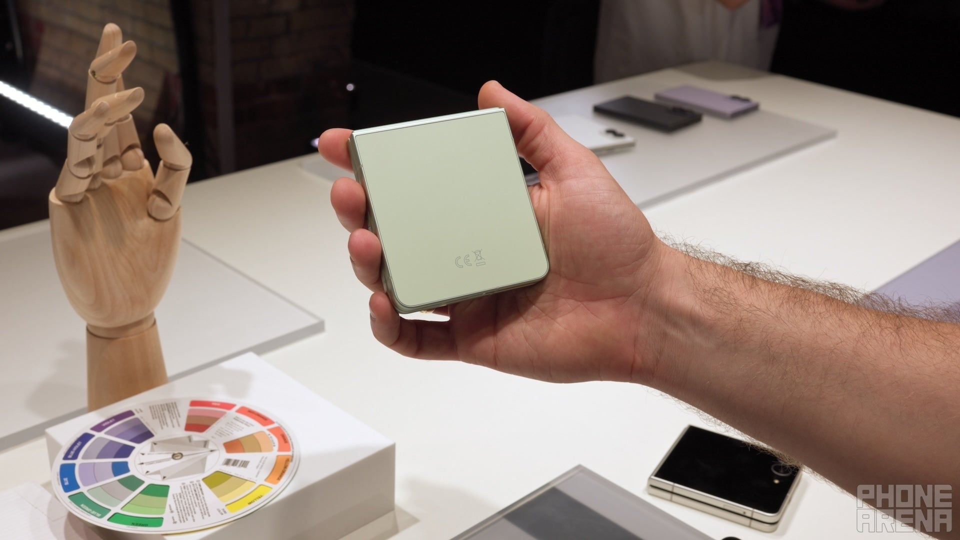 Galaxy Z Flip 8 in Mint. | Image by PhoneArena - Galaxy Z Fold 8 Ultra, Z Fold 8, and Z Flip 8 colors: all the hues you can choose from