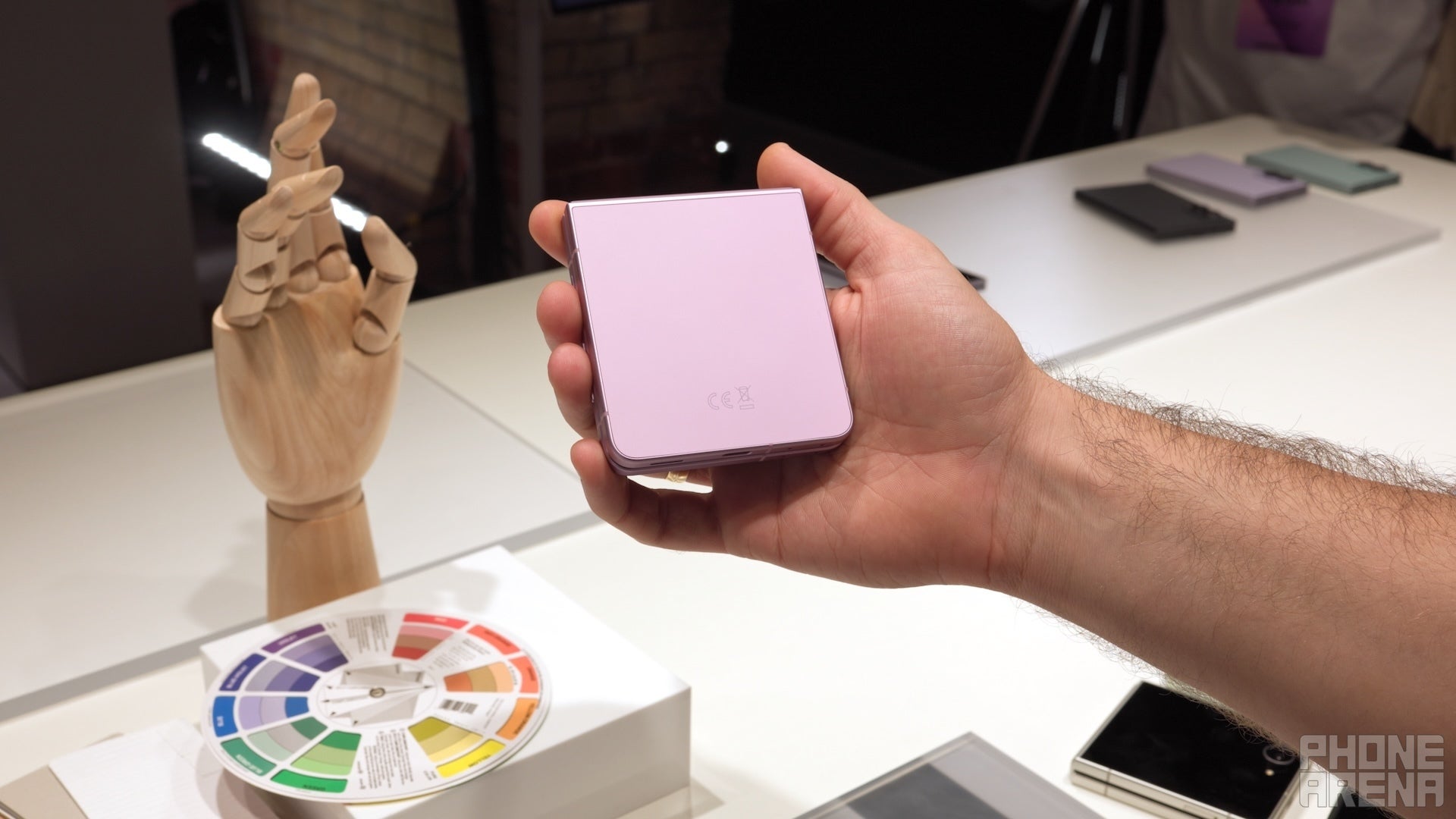 Galaxy Z Flip 8 in Pink. | Image by PhoneArena - Galaxy Z Fold 8 Ultra, Z Fold 8, and Z Flip 8 colors: all the hues you can choose from