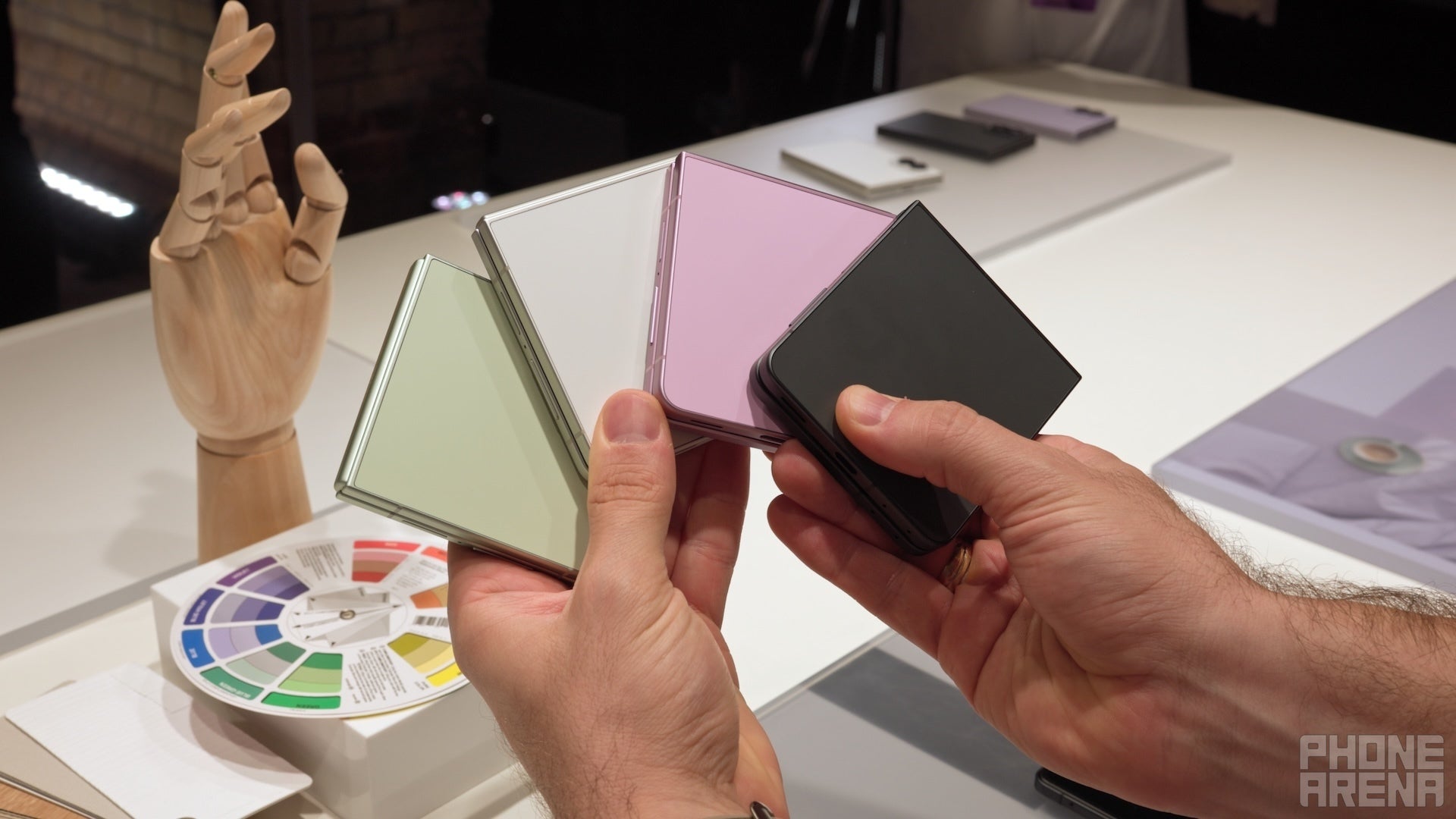 All Galaxy Z Flip 8 colors. | Image by PhoneArena - Galaxy Z Fold 8 Ultra, Z Fold 8, and Z Flip 8 colors: all the hues you can choose from