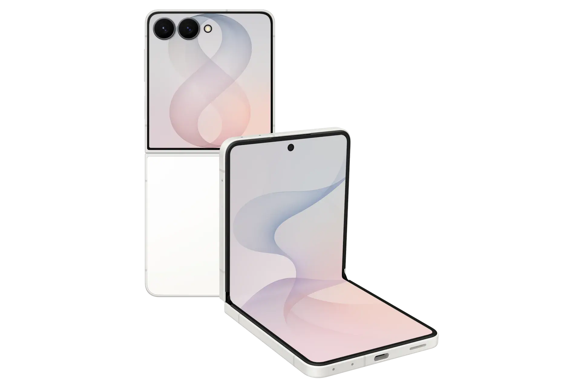 Galaxy Z Flip 8 in Cream, official render. | Image by Samsung - Galaxy Z Fold 8 Ultra, Z Fold 8, and Z Flip 8 colors: all the hues you can choose from