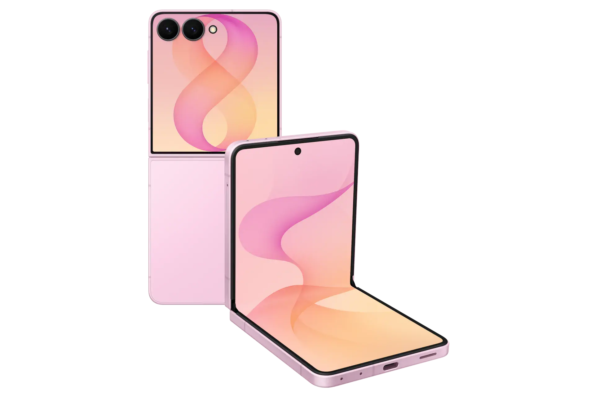 Galaxy Z Flip 8 in Pink, official render. | Image by Samsung - Galaxy Z Fold 8 Ultra, Z Fold 8, and Z Flip 8 colors: all the hues you can choose from