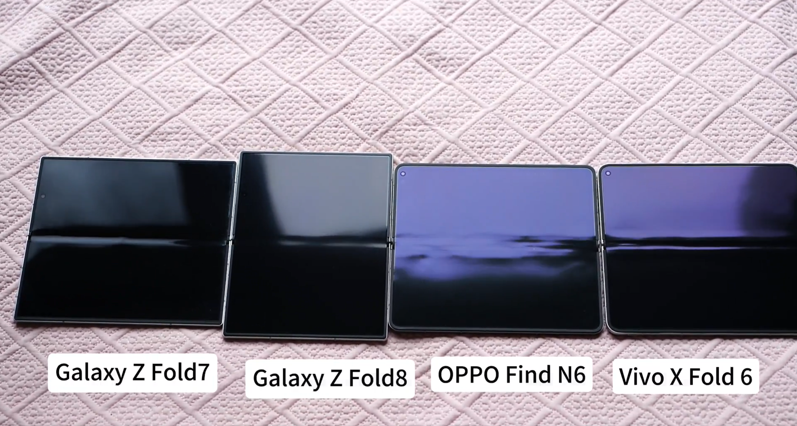Samsung Galaxy Z Fold 8 vs other foldables creases