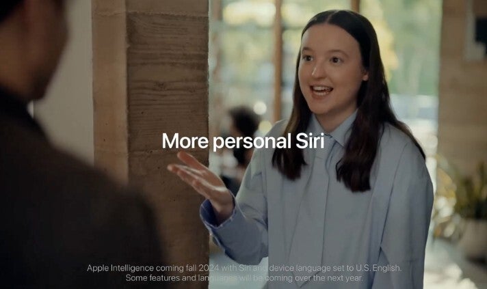 End of now-pulled ad for More Personal Siri.