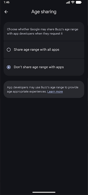 Parents will be able to deny access to their kids' age for all apps. | Image by Google - Google Play wants to know your kid's age - should you be worried?