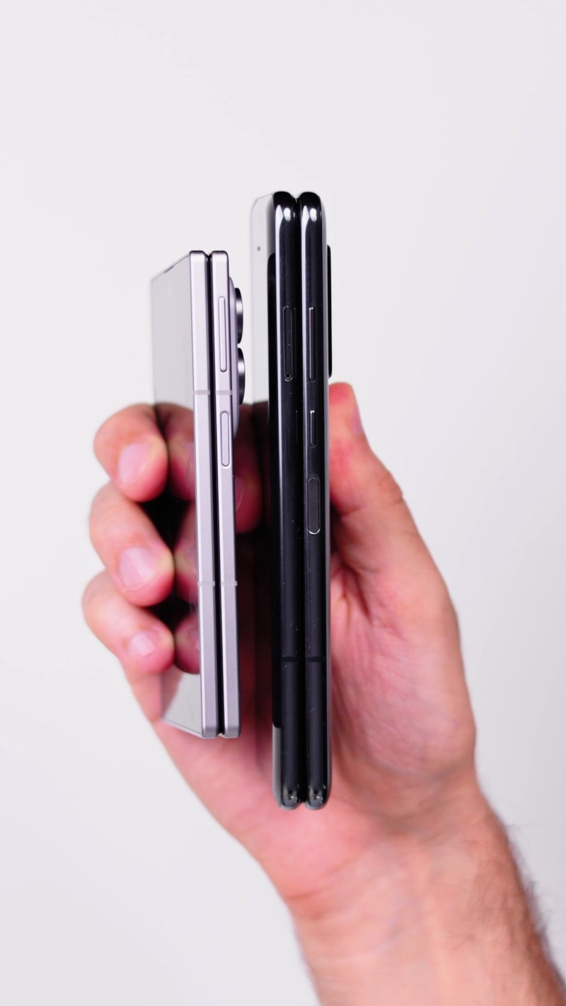 I put Samsung’s first Galaxy Fold next to the Galaxy Fold 8 and the difference Is incredible