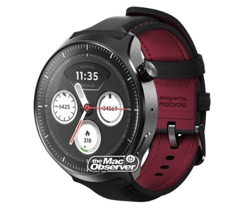 Leaked image showing front of Moto Watch Ultra.