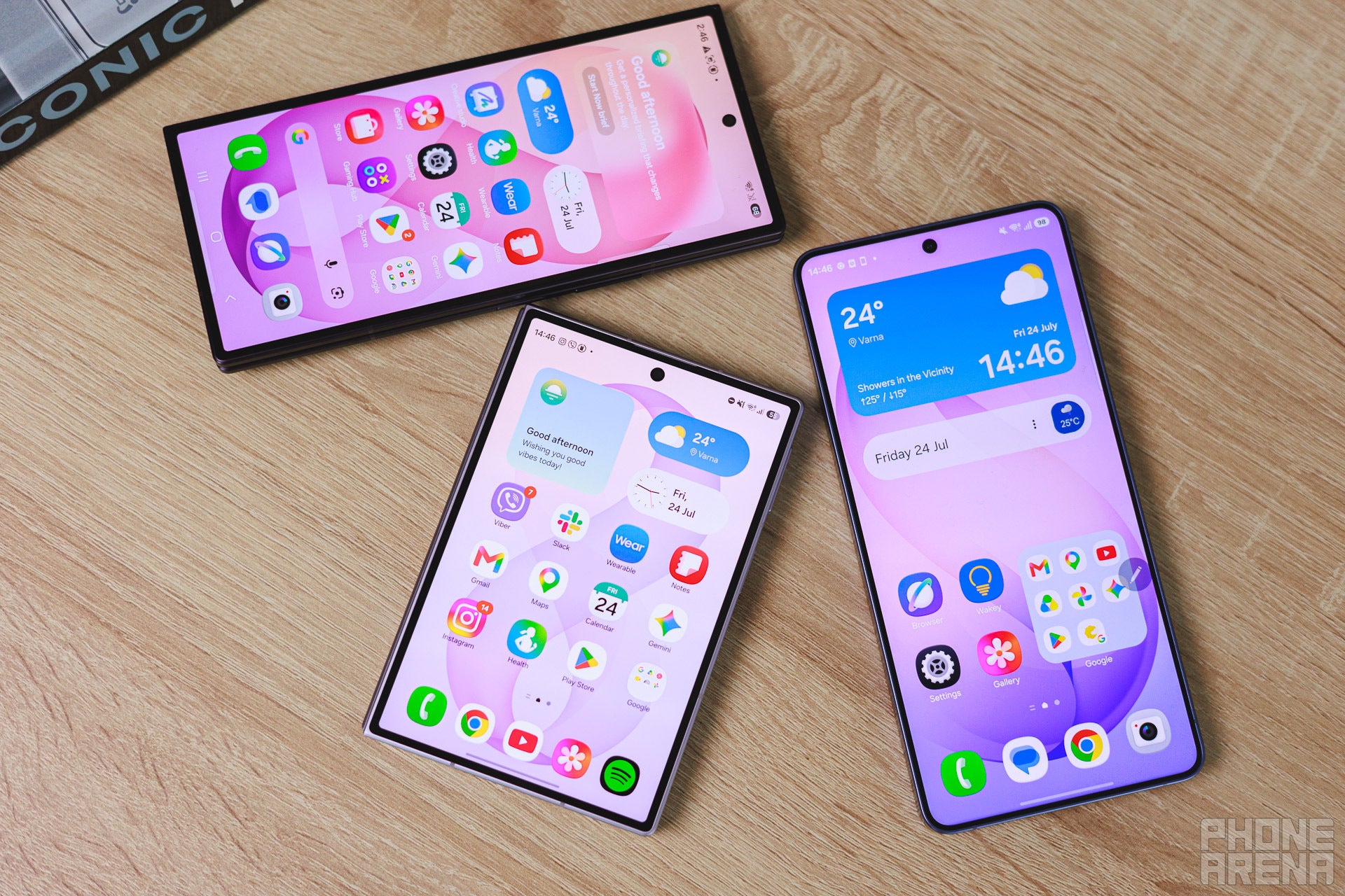 Three distinct styles | Image by PhoneArena - Last chance to get the Galaxy Z Fold 8 pre-order deals!