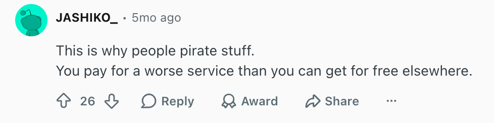 Users don't like how difficult 4K streaming can be sometimes. | Image by Reddit (screenshot - You can finally stream Netflix in 4K on Chrome, but only on select devices