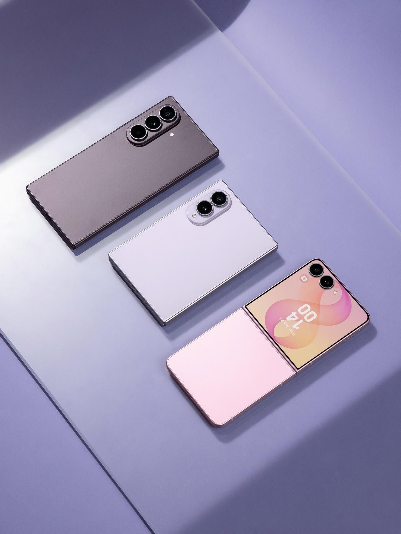 Galaxy Z Fold 8 Ultra, Z Fold 8 and Z Flip 8 folded