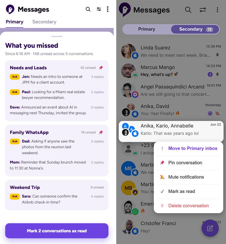 Sunbird promises to add various new features. | Image by Sunbird - Even a security nightmare can't stop this app from bringing iMessage to Android