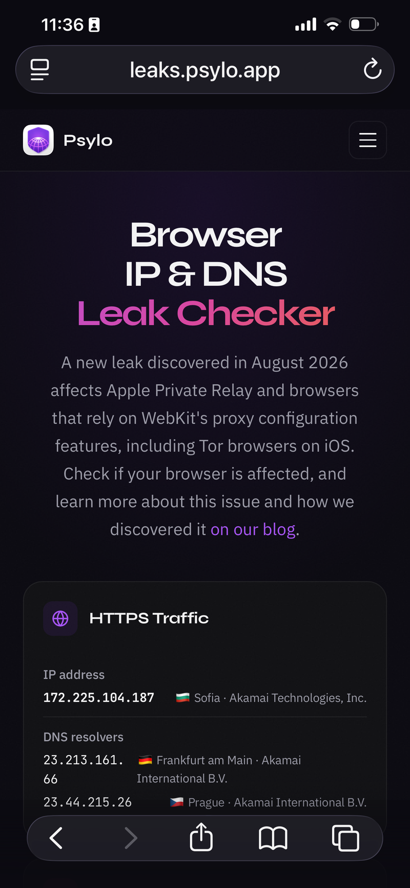 You can find your IP under WebAuthn.