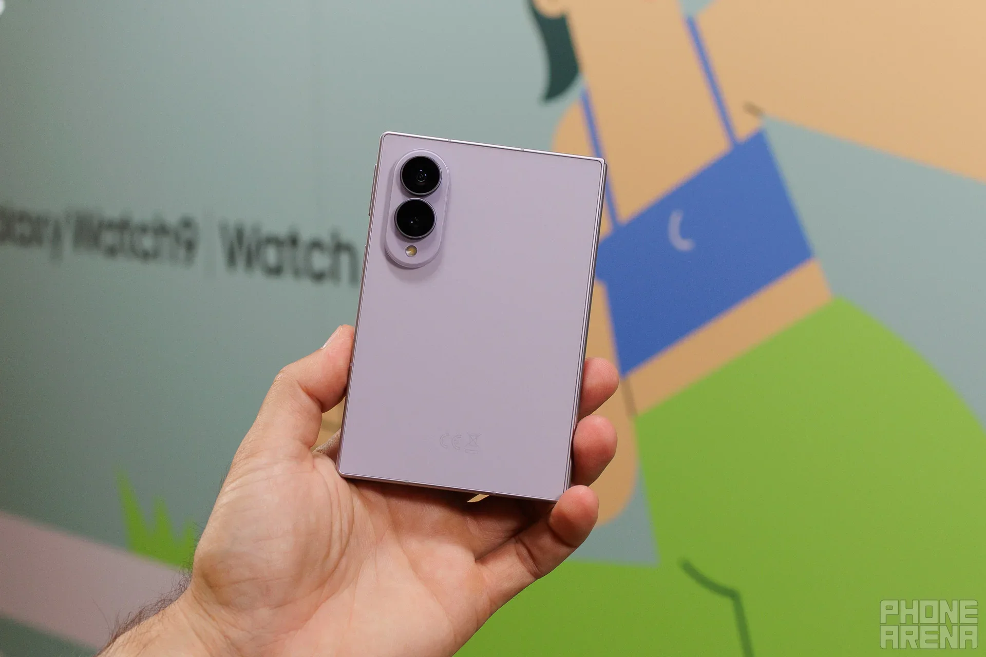 Z Fold 8 phone held in hand.
