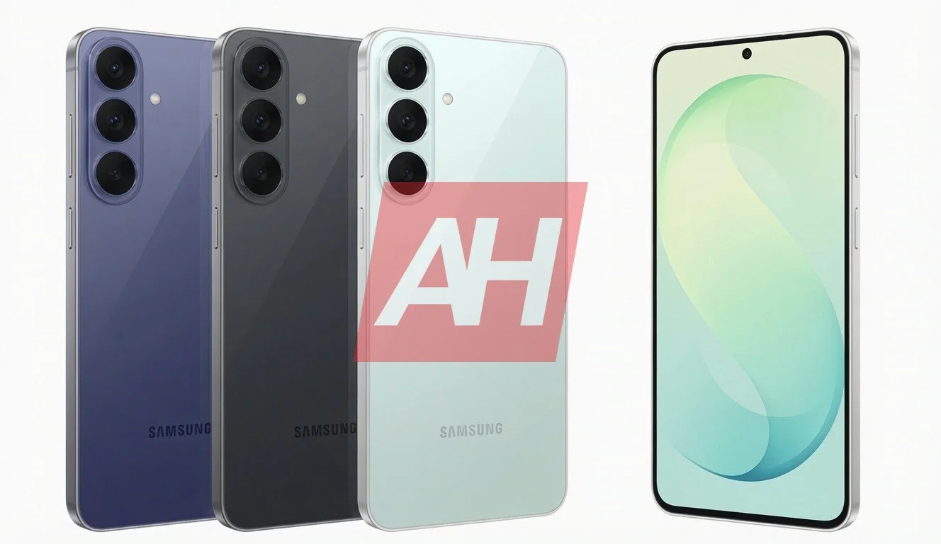 The three colors of the Galaxy S26 FE. | Image by Android Headlines - Leaked Galaxy S26 FE images reveal every detail you may want to see