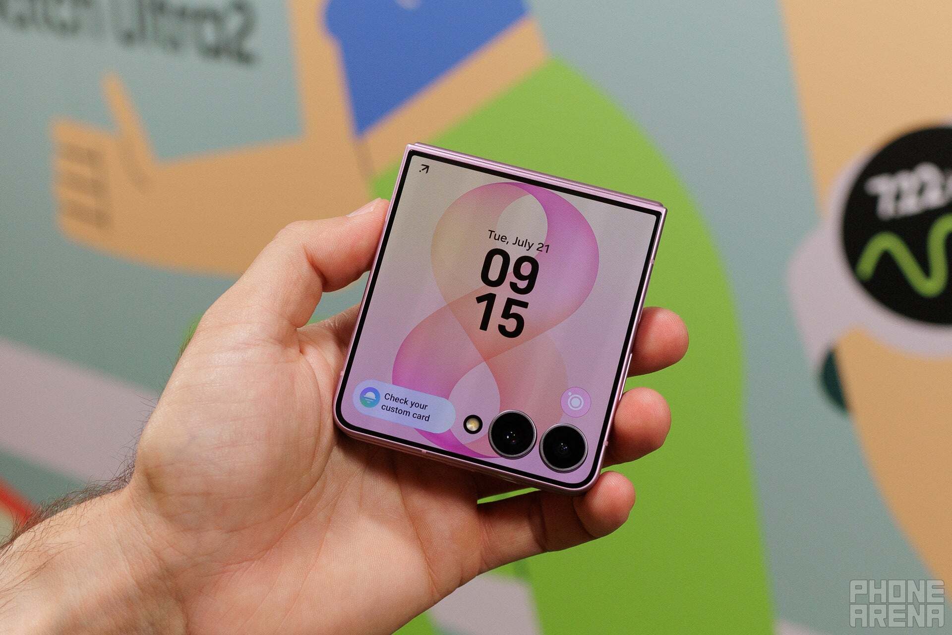Flip 8 finally has a dedicated cover screen UI and it unfolds a lot easier | Image by PhoneArena - The Best Phones: My top picks, tried and tested