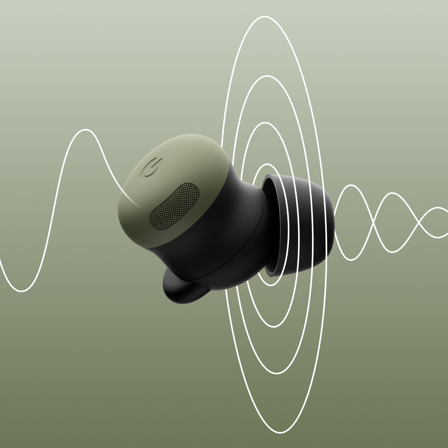 Pixel Buds Pro 2 in Olive. | Image by Google - Everything Google announced at Made by Google 2026: Pixel 11, Watch 5, Pixel Tag, and more